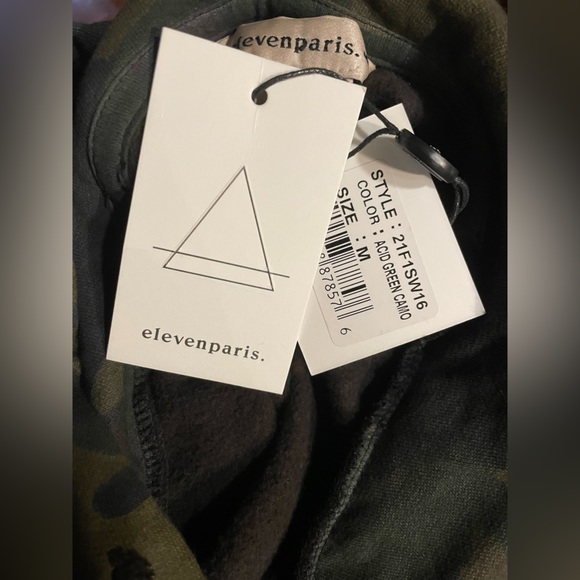 NWT Eleven Paris Acid Camo Hoodie - Picture 10 of 10